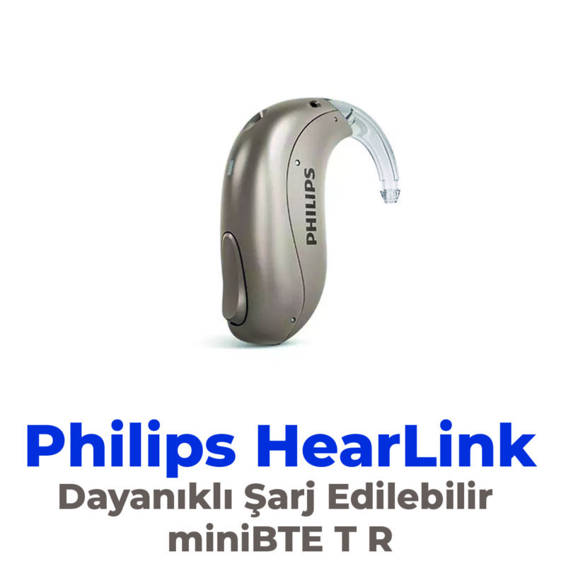 Philips HearLink Dayanıklı Şarj Edilebilir miniBTE T R İşitme Cihazı